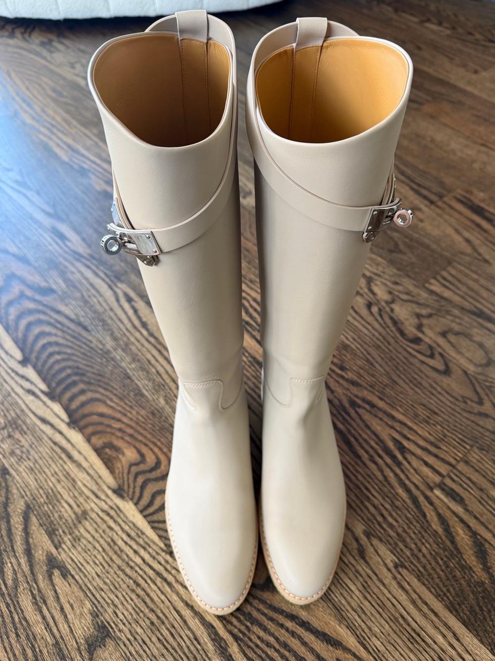 Hermès Faustine Leather Riding Boots SZ38